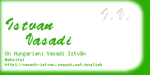 istvan vasadi business card
