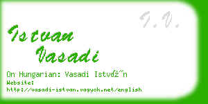 istvan vasadi business card